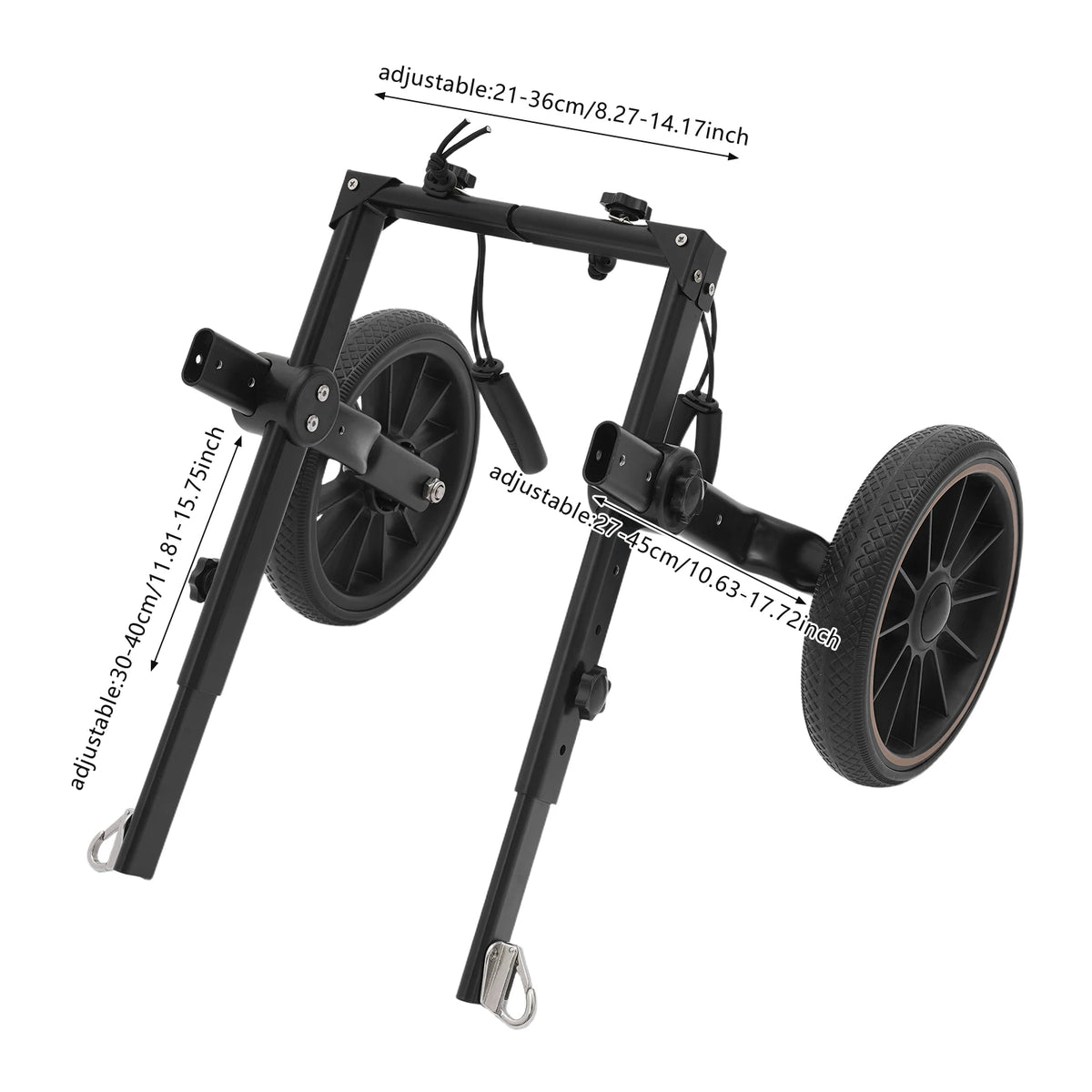 Bymaocar Adjustable Two Wheel Dog Wheelchair For Rehabilitation