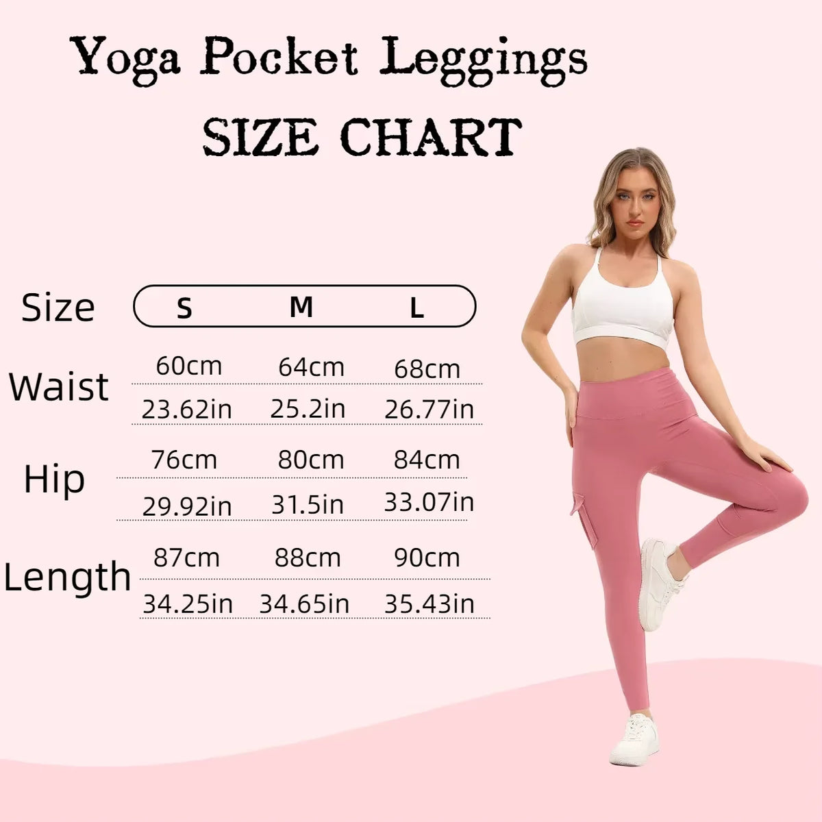 High Waisted Women Gym Leggings With Practical Pockets