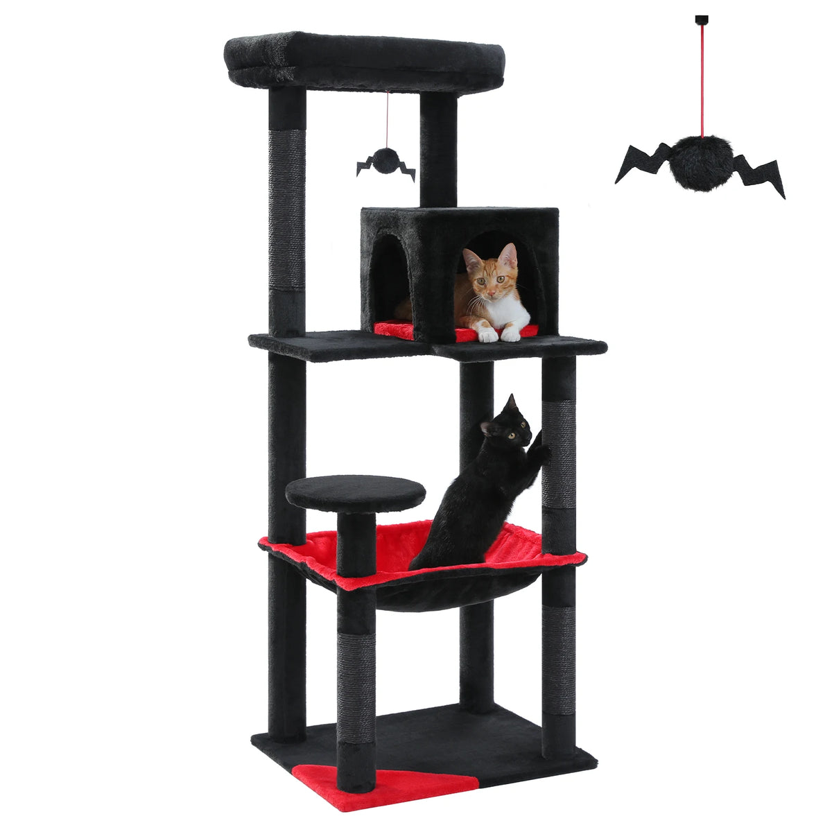 PAWZ Road 5 Level Cat Tree With Hammock And Sisal Posts