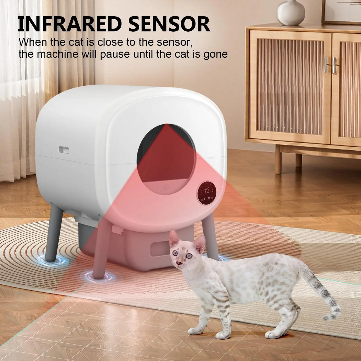 Fumoi Large Capacity Smart Self Cleaning Cat Litter Box