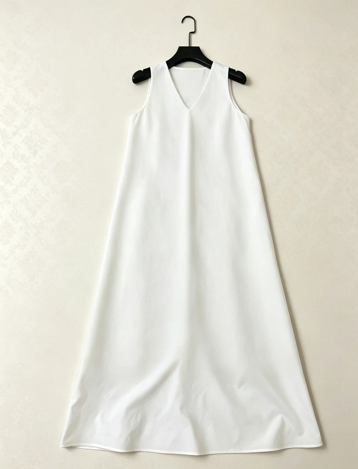 Women V-Neck Embroidery Openwork Casual Dress