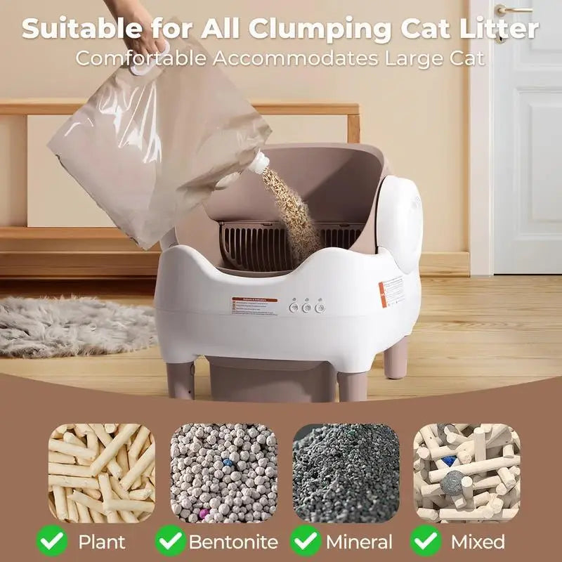 NestPawly Automatic Self Cleaning Litter Box For Multi Cats