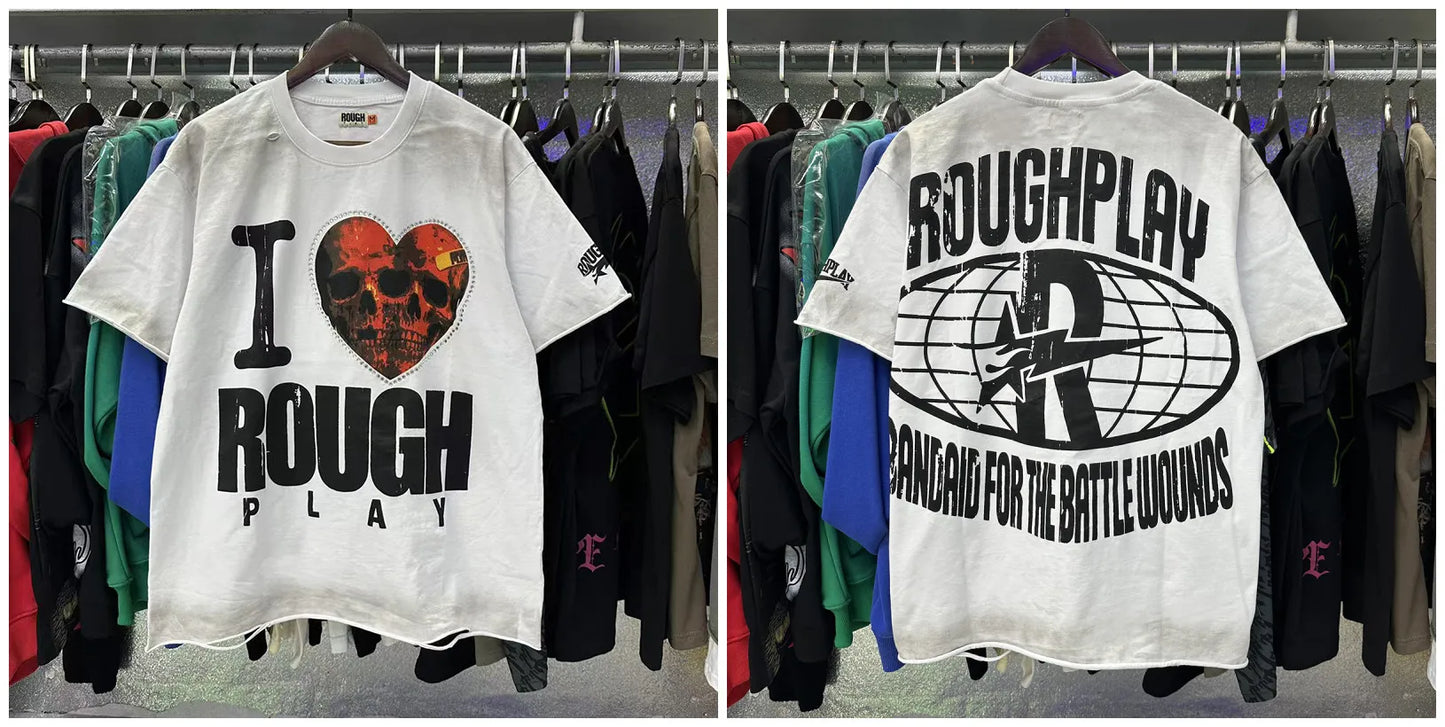 Men And Women American Style Cotton Oversized Summer TShirt