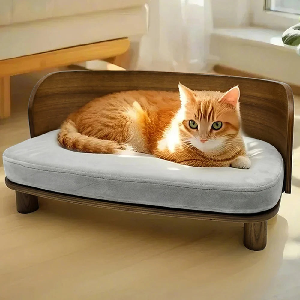Borwart Premium Wooden Elevated Pet Sofa For Dogs And Cats