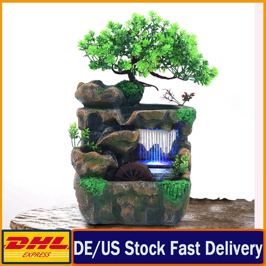 Color Changing LED Indoor Room Desktop Water Fountain