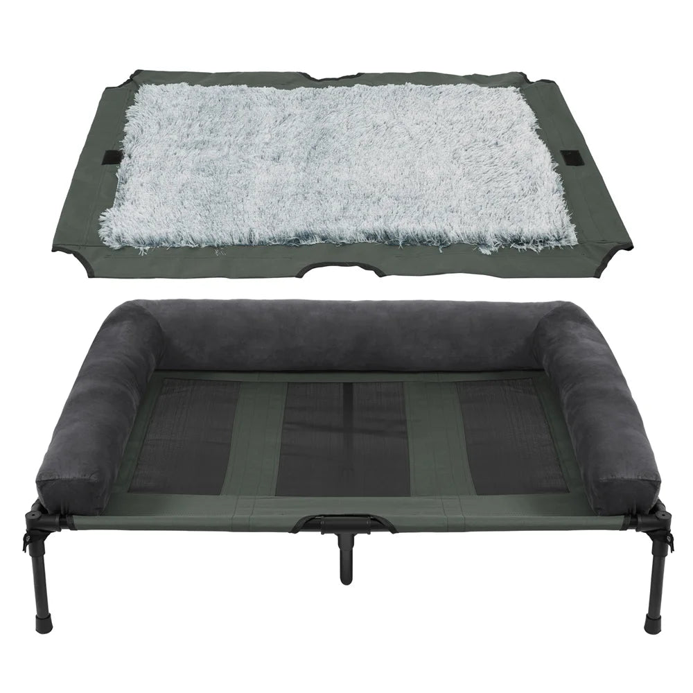 Borwart Raised Dog Bed With Cooling Breathable Mesh