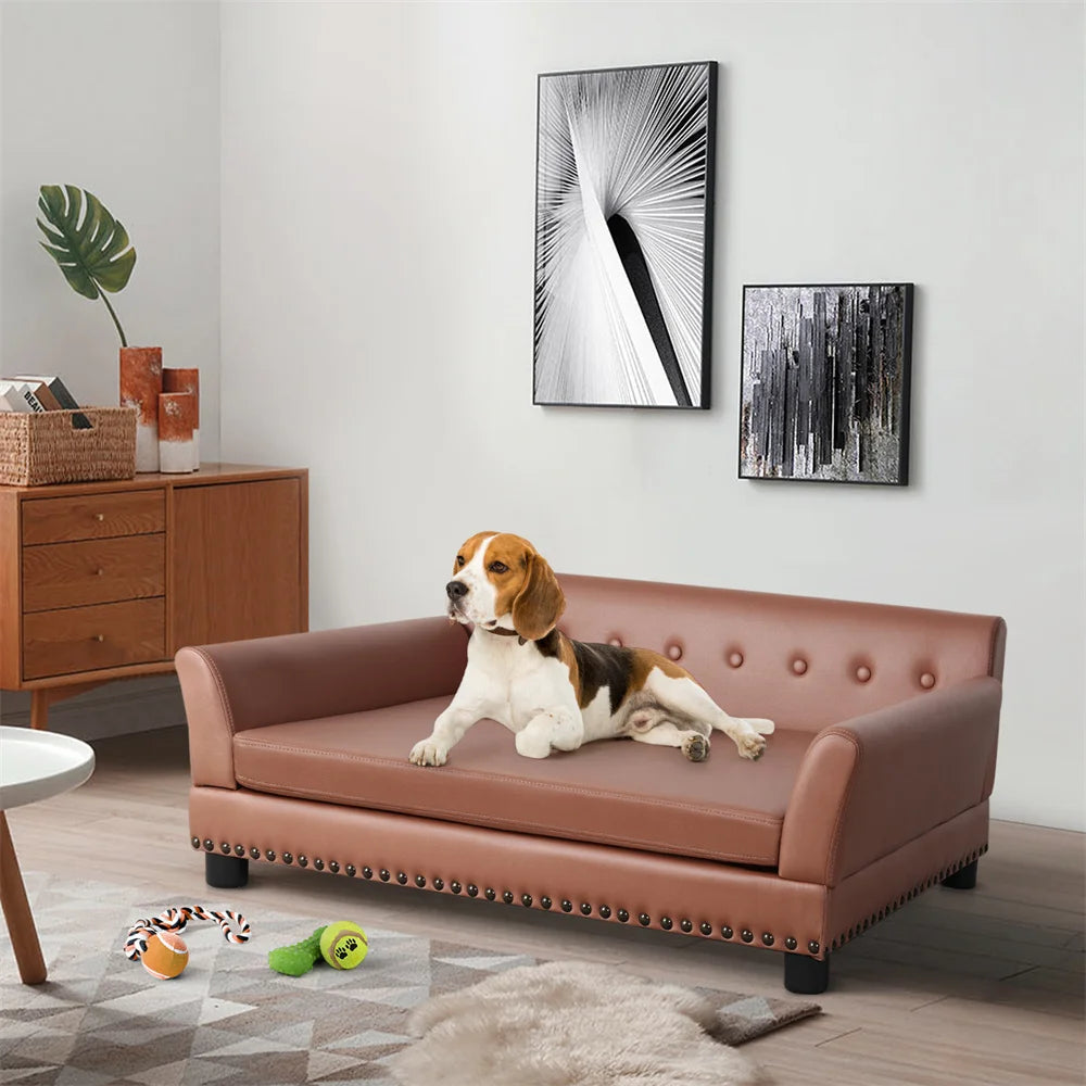 Borwart Heavy Duty Raised Pet Sofa Bed With Removable Cover