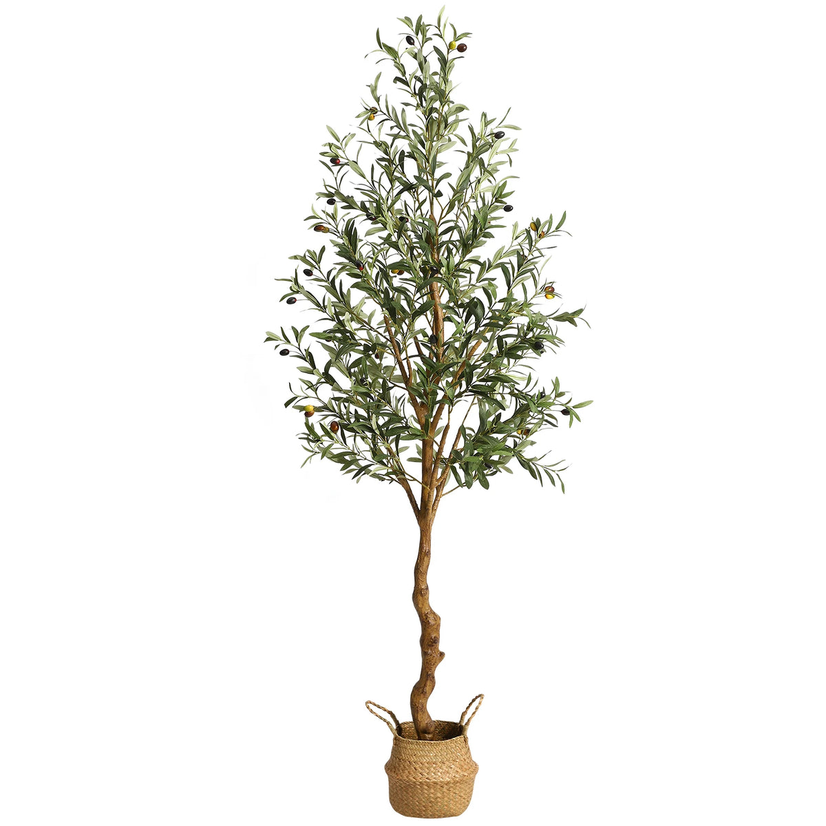 Himiss Artificial Olive Tree Fake Plant In Pot For Home Decor