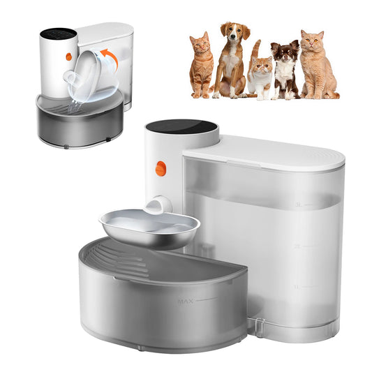 Petgravity Automatic Wireless Stainless Steel Pet Bowl
