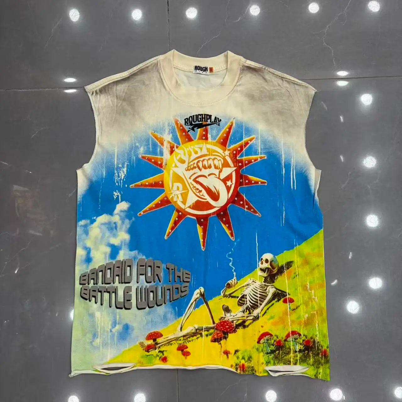 Cotton Double Yarn Splice Men Women Sleeveless Vest