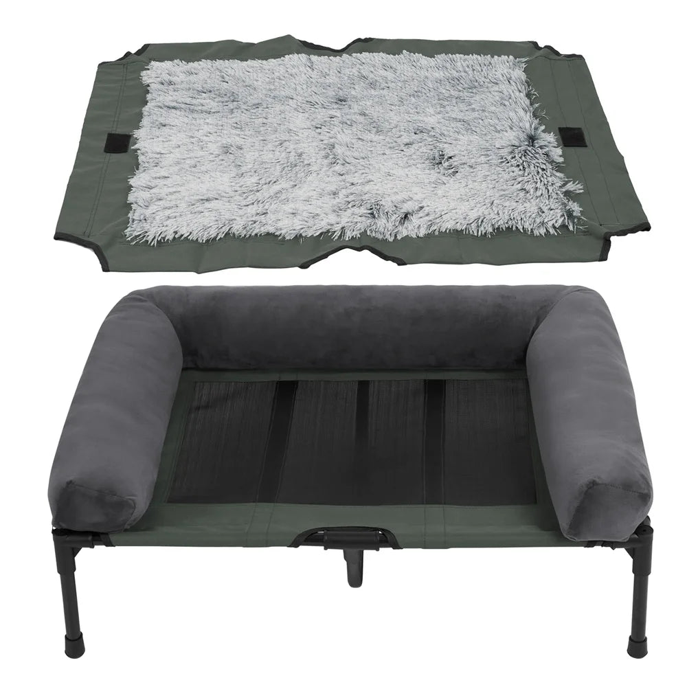 Borwart Raised Dog Bed With Cooling Breathable Mesh