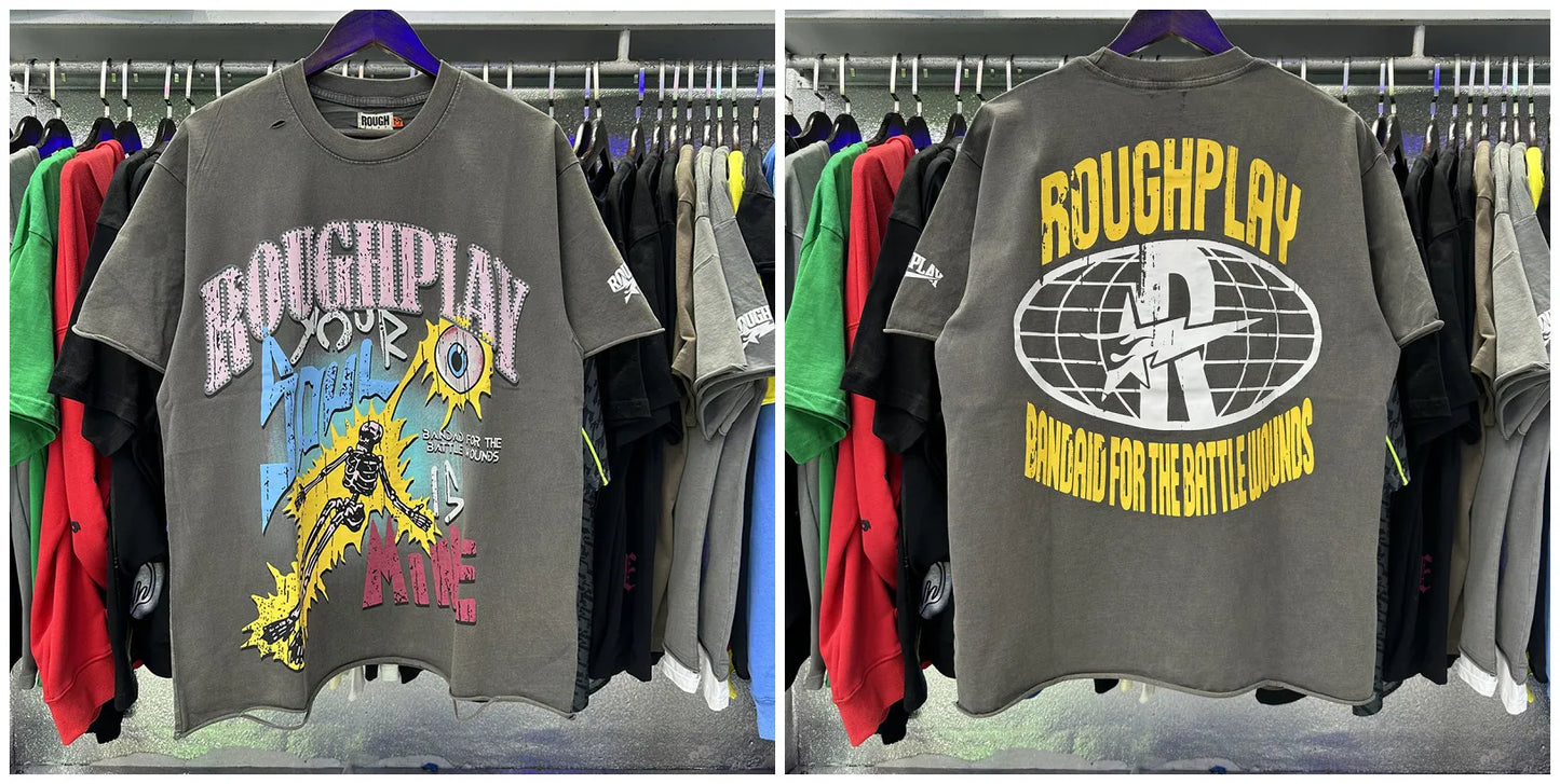 Men And Women American Style Cotton Oversized Summer TShirt