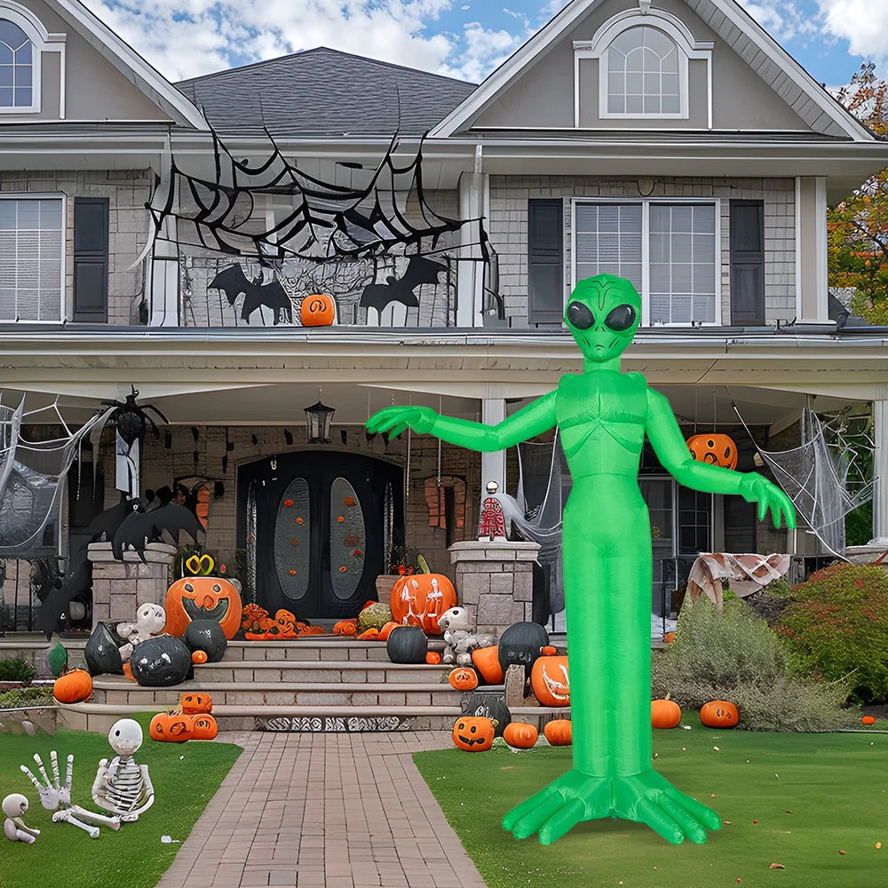 9 Ft Halloween LED Inflatable Alien Outdoor Decoration