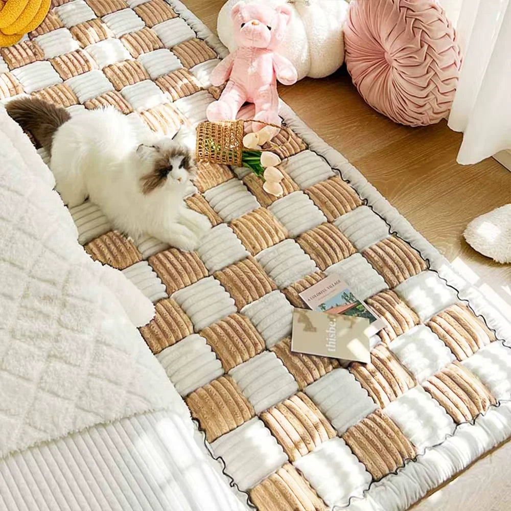 Waterproof Coral Fleece Pet Dog Mat Bed Cover