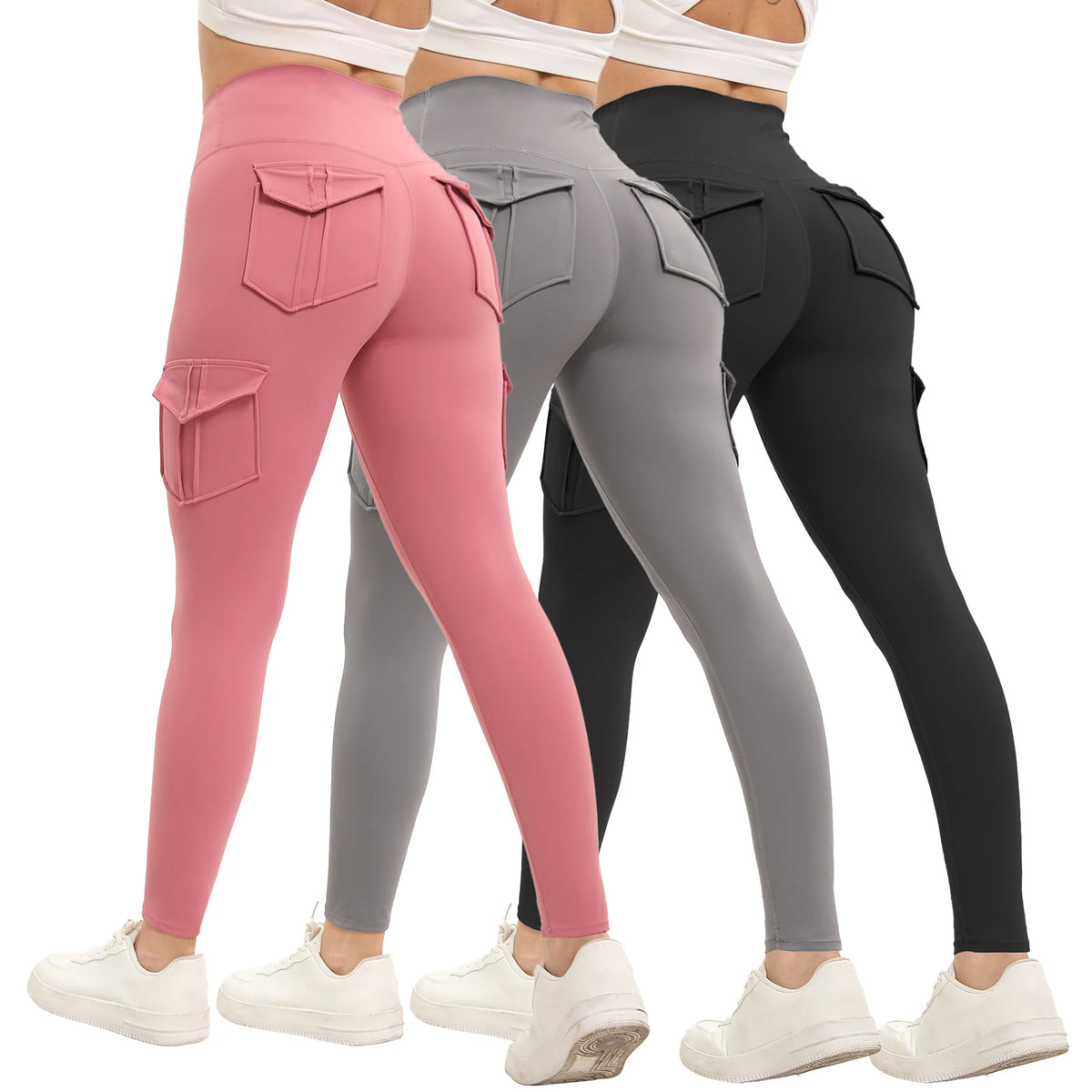 High Waisted Women Gym Leggings With Practical Pockets