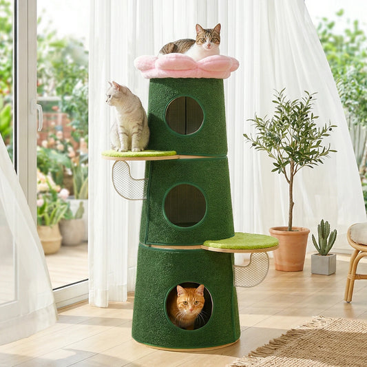 Modern PAWZ Road Cat Tree Flower Perch Scratching Bed