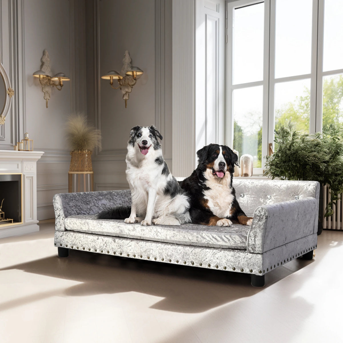 Borwart Heavy Duty Raised Pet Sofa Bed With Removable Cover