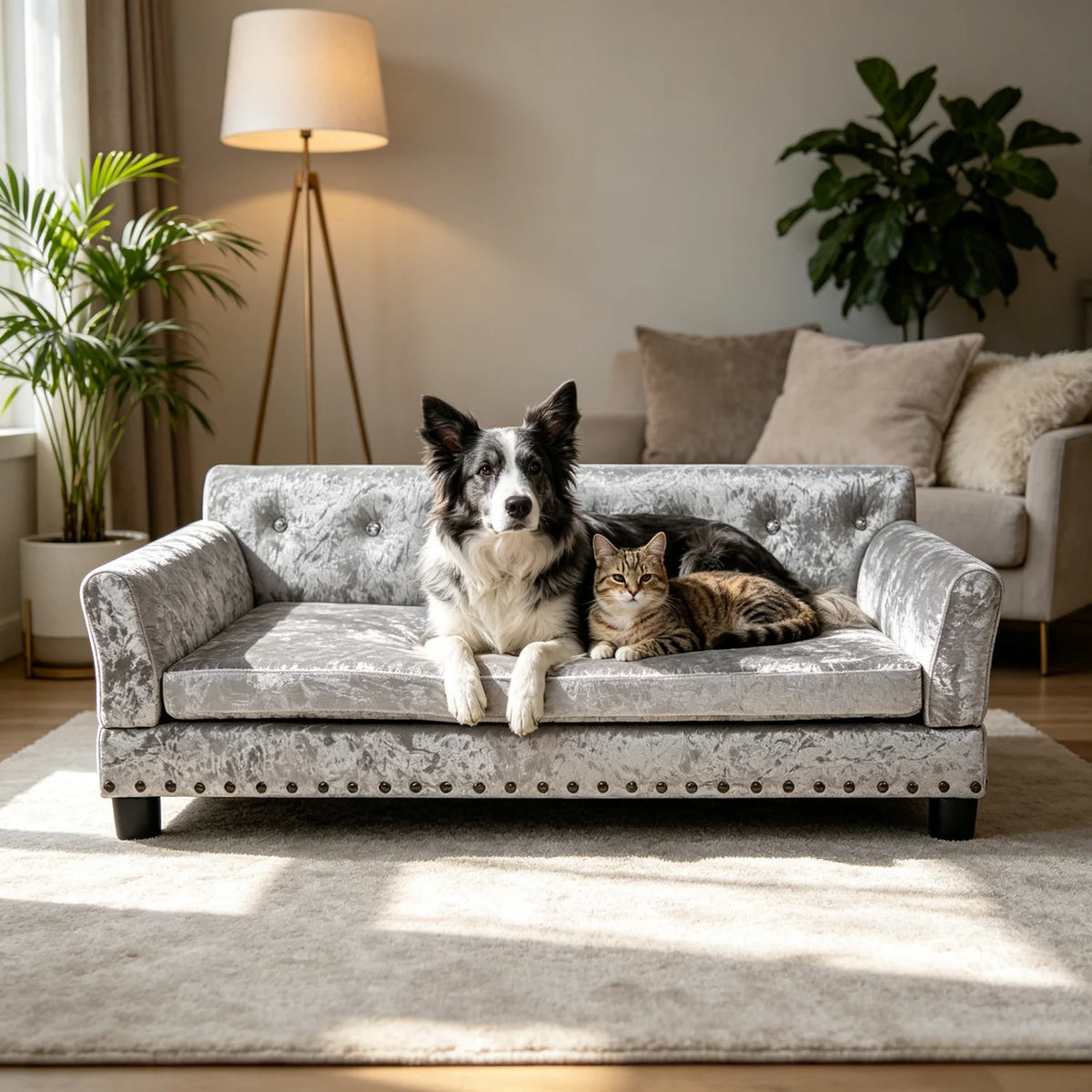 Bingopaw Elevated Dog Sofa Couch With Removable Cushion