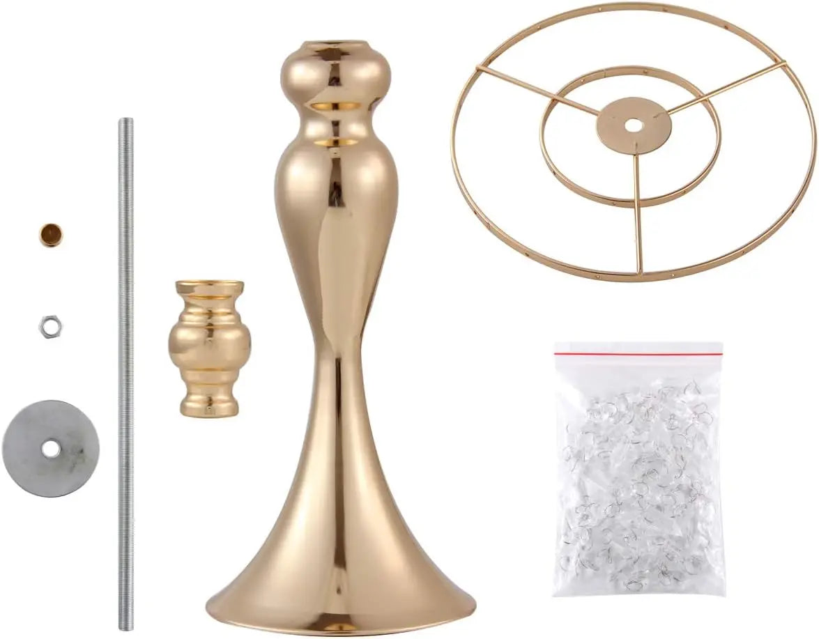 4 Pcs Gold Metal Trumpet Vases Wedding Centerpieces