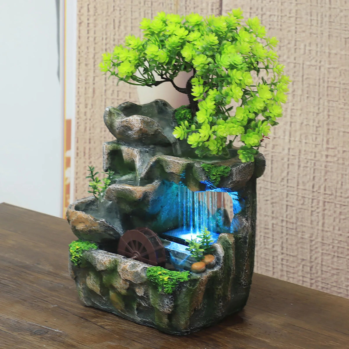 Color Changing LED Indoor Room Desktop Water Fountain