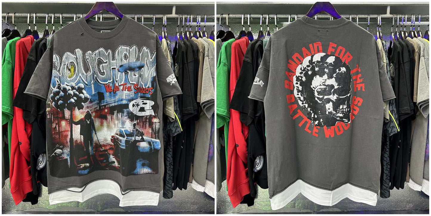 American Style 100 Percent Cotton Short Sleeve Crew Neck Tee