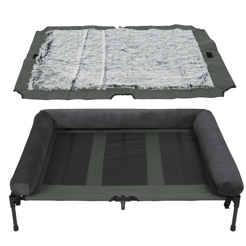 Borwart Raised Dog Bed With Cooling Breathable Mesh