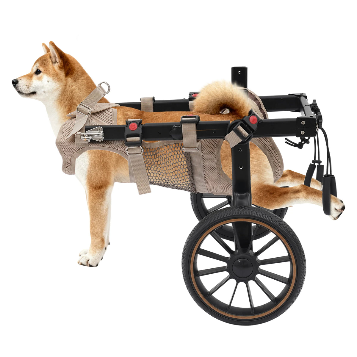 Bymaocar Adjustable Two Wheel Dog Wheelchair For Rehabilitation