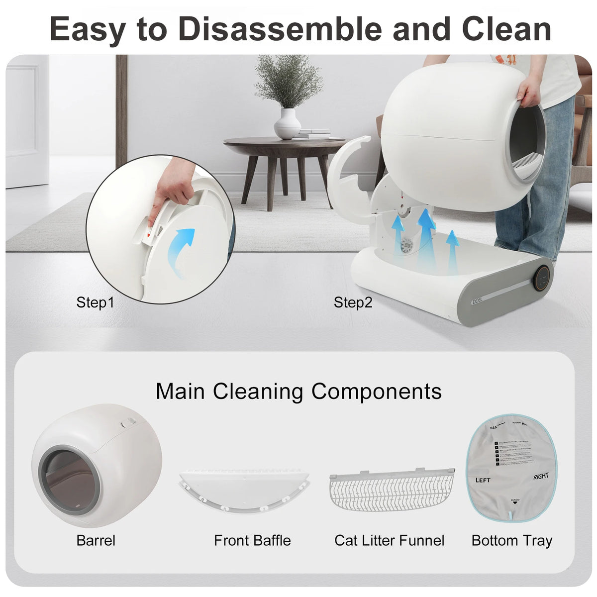 Doel 2026 Smart Automatic Self Cleaning Cat Litter Box