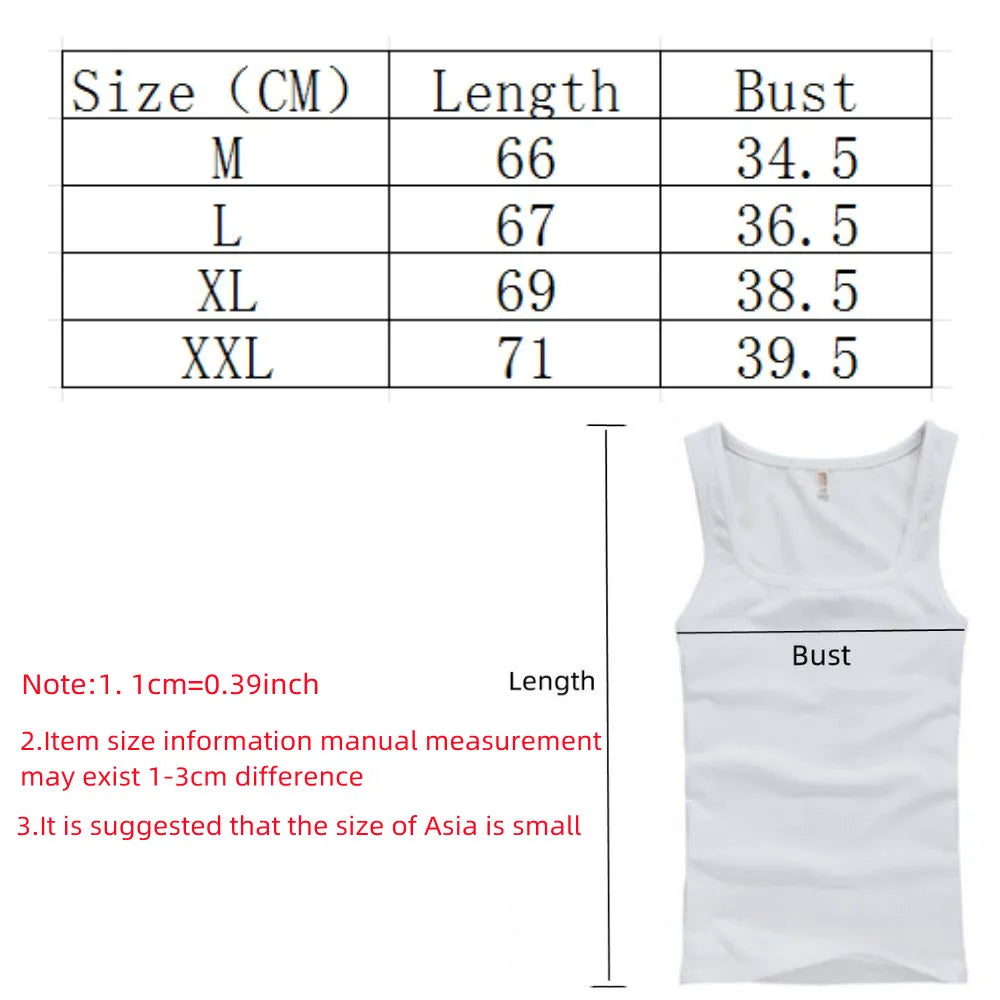 Pure Cotton Mens Elastic Tank Top for Summer Fitness Casual Wear