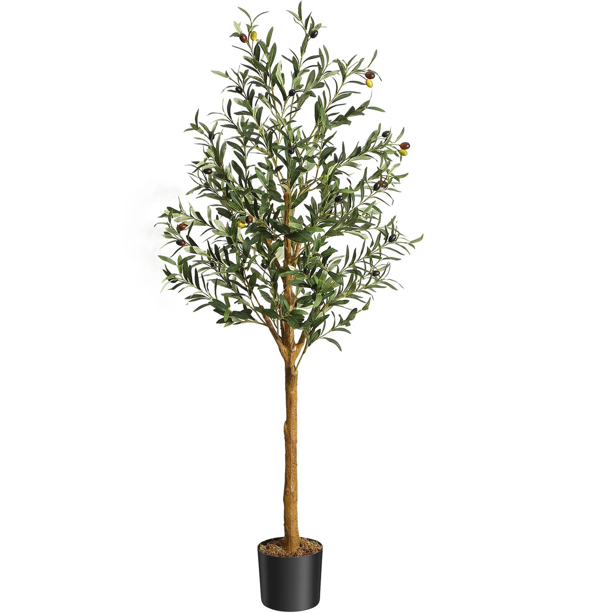 Himiss Artificial Olive Tree Fake Plant In Pot For Home Decor