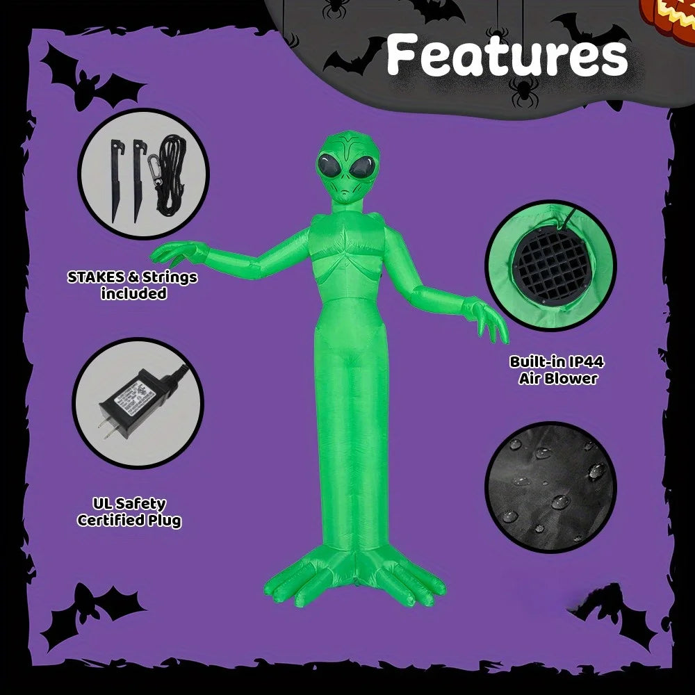 9 Ft Halloween LED Inflatable Alien Outdoor Decoration