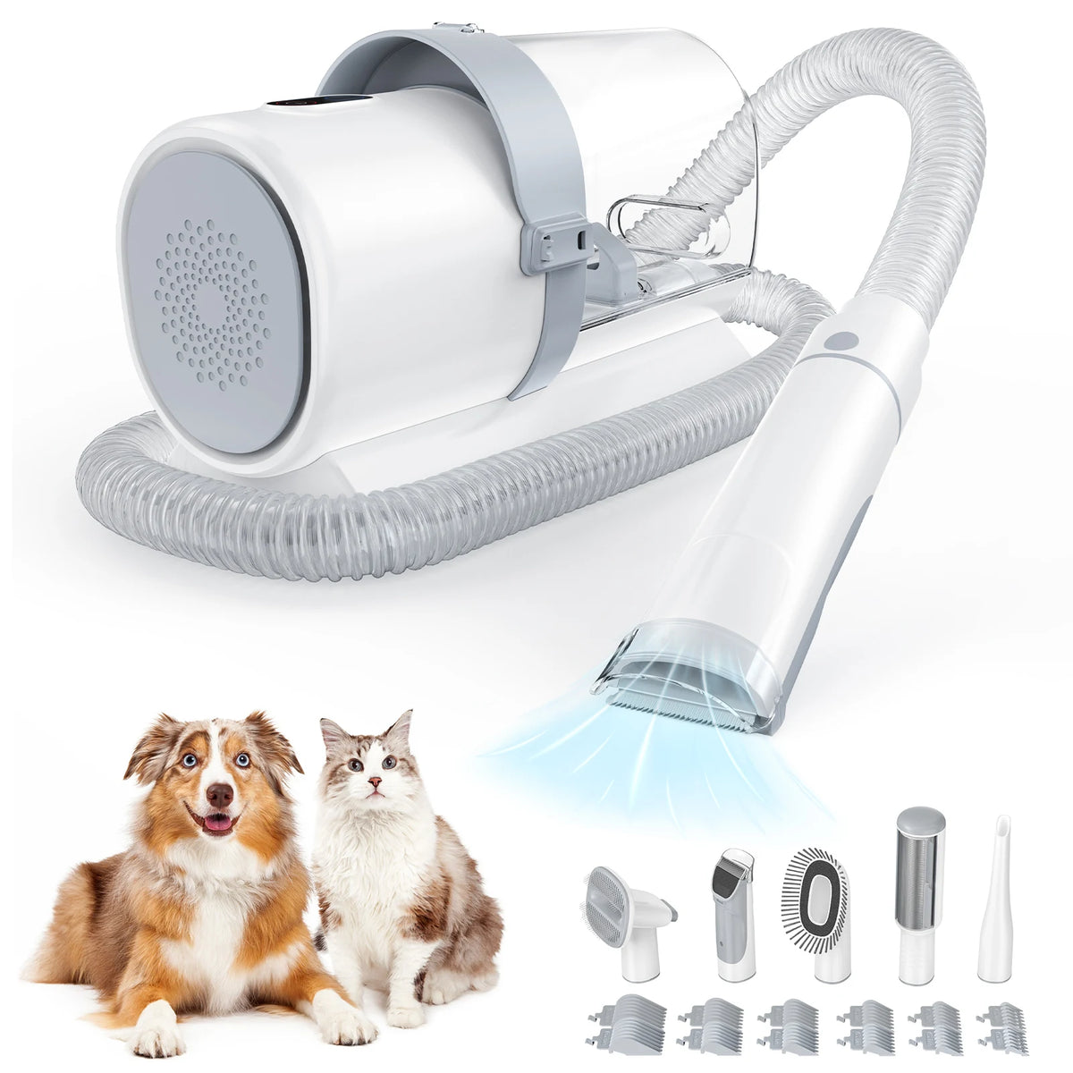 Sweetcrispy Professional Cordless Pet Grooming Vacuum Kit