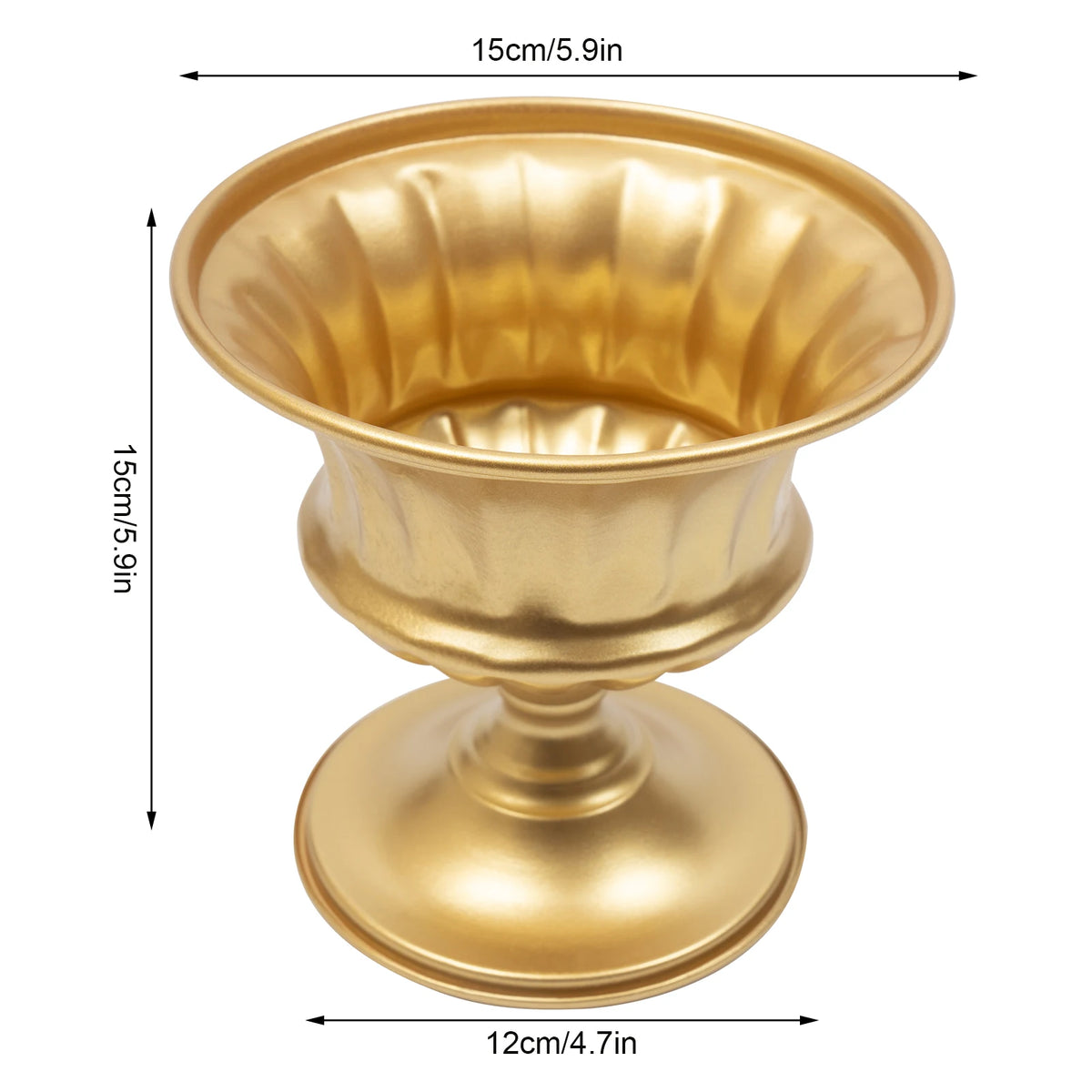 10 Pcs Gold Froral Vases Centerpieces Table Decor