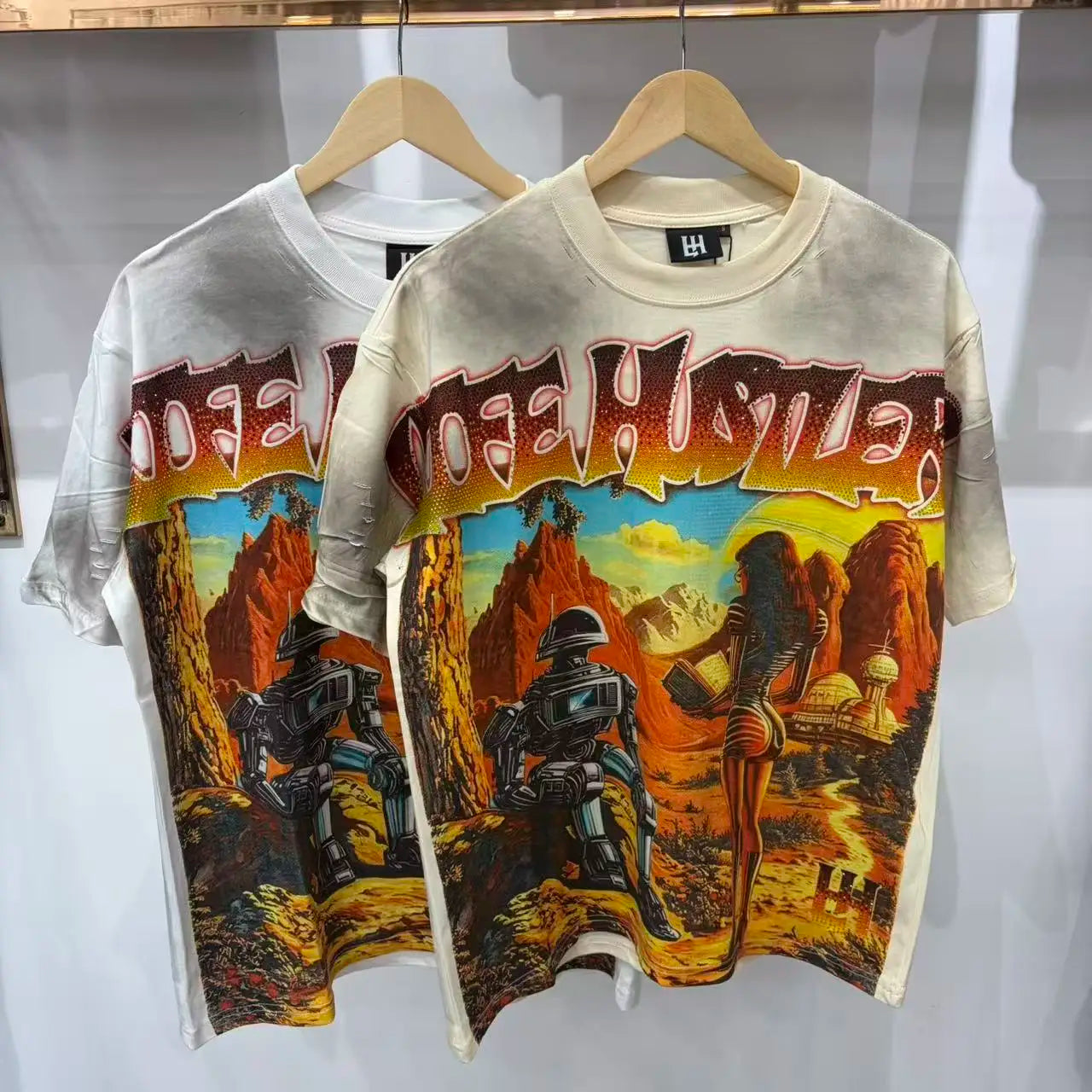 Lifestyle Men Women Retro Cotton Casual Loose T-Shirt