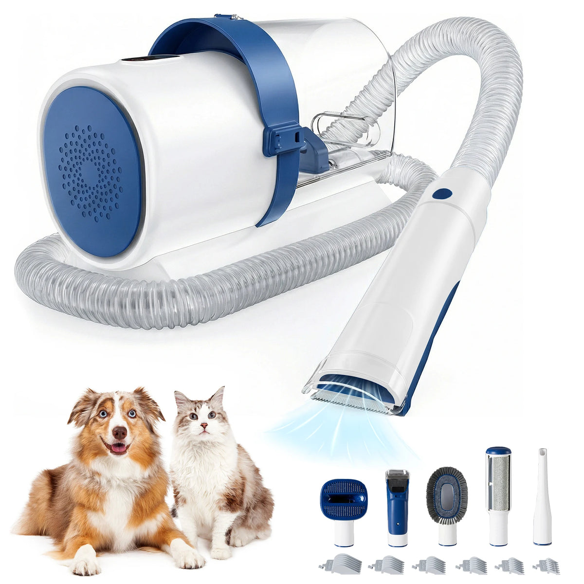 Sweetcrispy Professional Cordless Pet Grooming Vacuum Kit