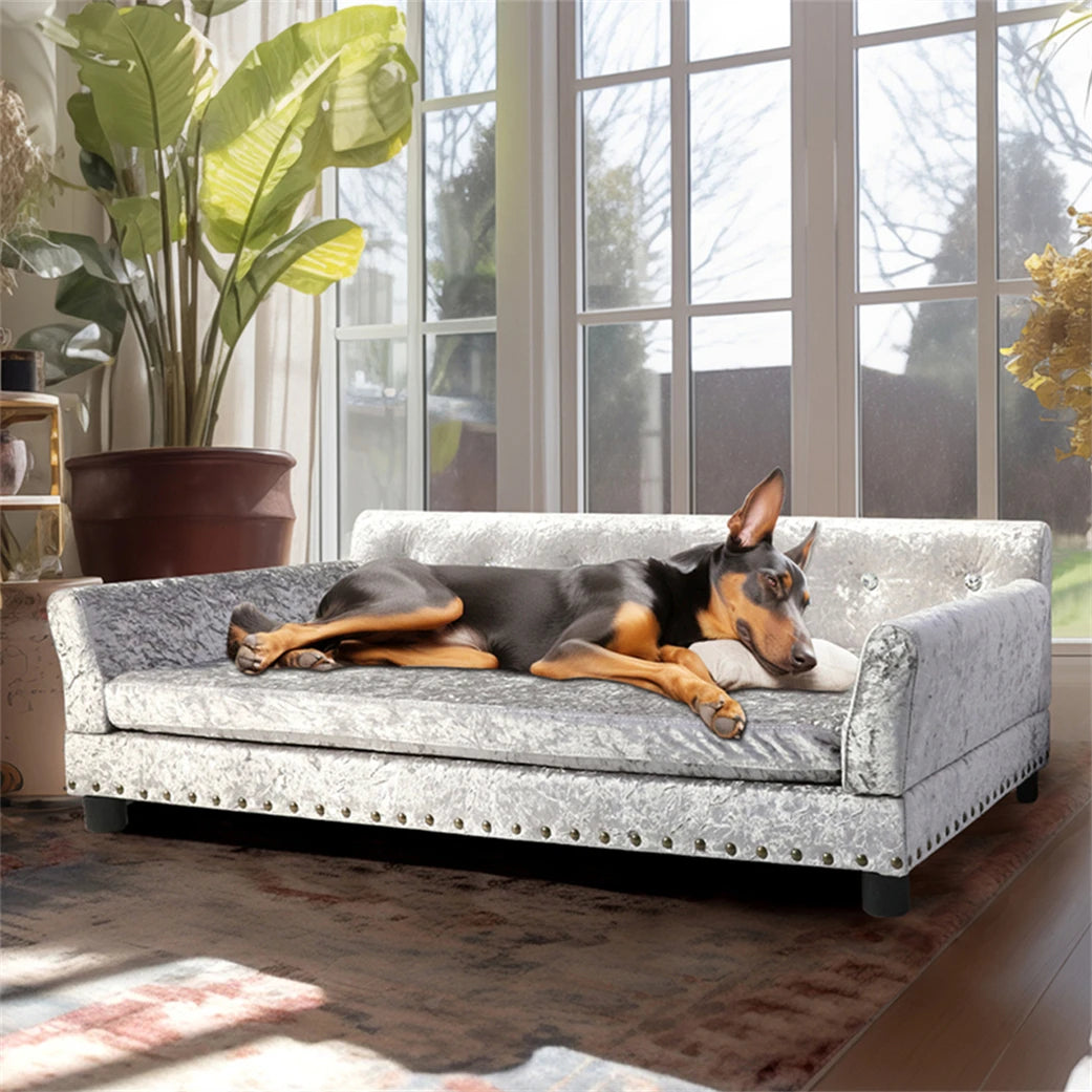 Borwart Heavy Duty Raised Pet Sofa Bed With Removable Cover