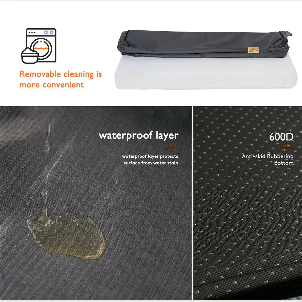 Large Orthopedic Memory Foam Dog Bed With Washable Cover