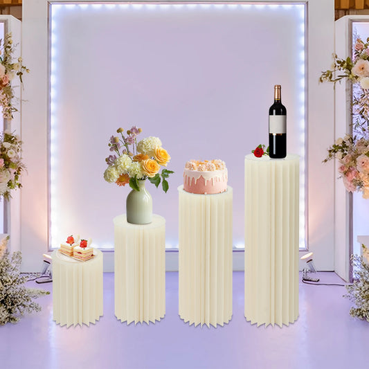 Foldable Cardboard Flower Stands For Wedding Centerpiece Party Decor