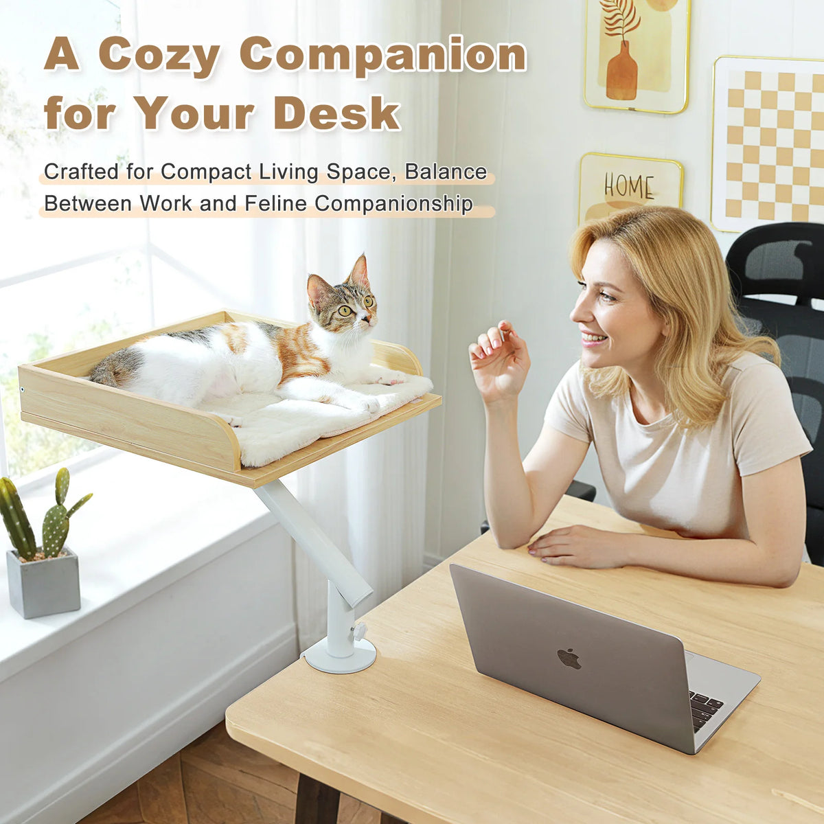Pawz Road Adjustable 360 Rotatable Desk Cat Bed