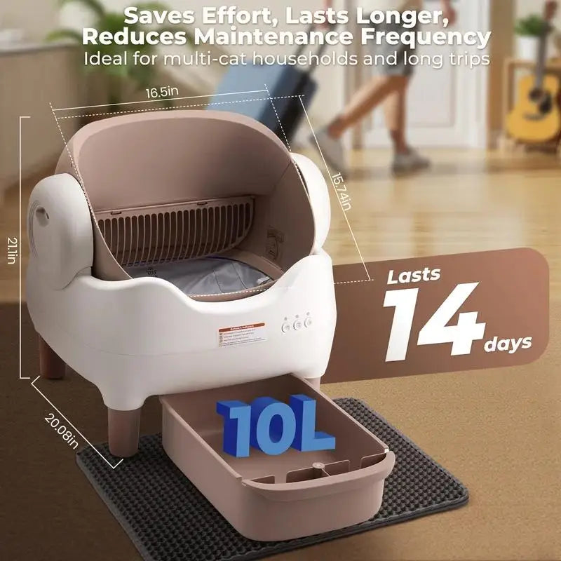 NestPawly Automatic Self Cleaning Litter Box For Multi Cats