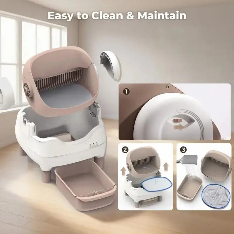 NestPawly Automatic Self Cleaning Litter Box For Multi Cats