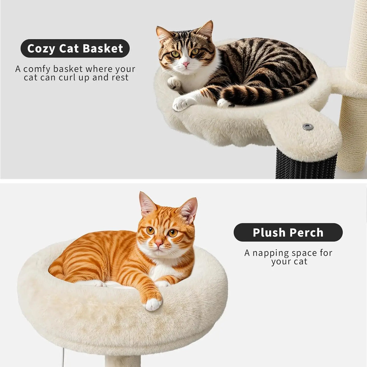 Twister CK Wooden Cat Tower Concealed Litter Box Unit