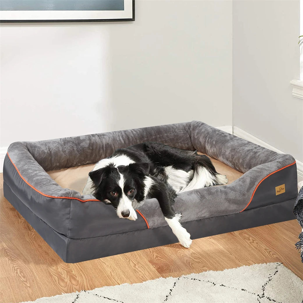Borwart Memory Foam Orthopedic Pet Sofa With Removable Cover