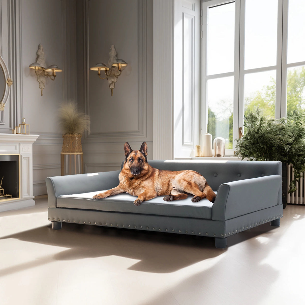 Borwart Heavy Duty Raised Pet Sofa Bed With Removable Cover