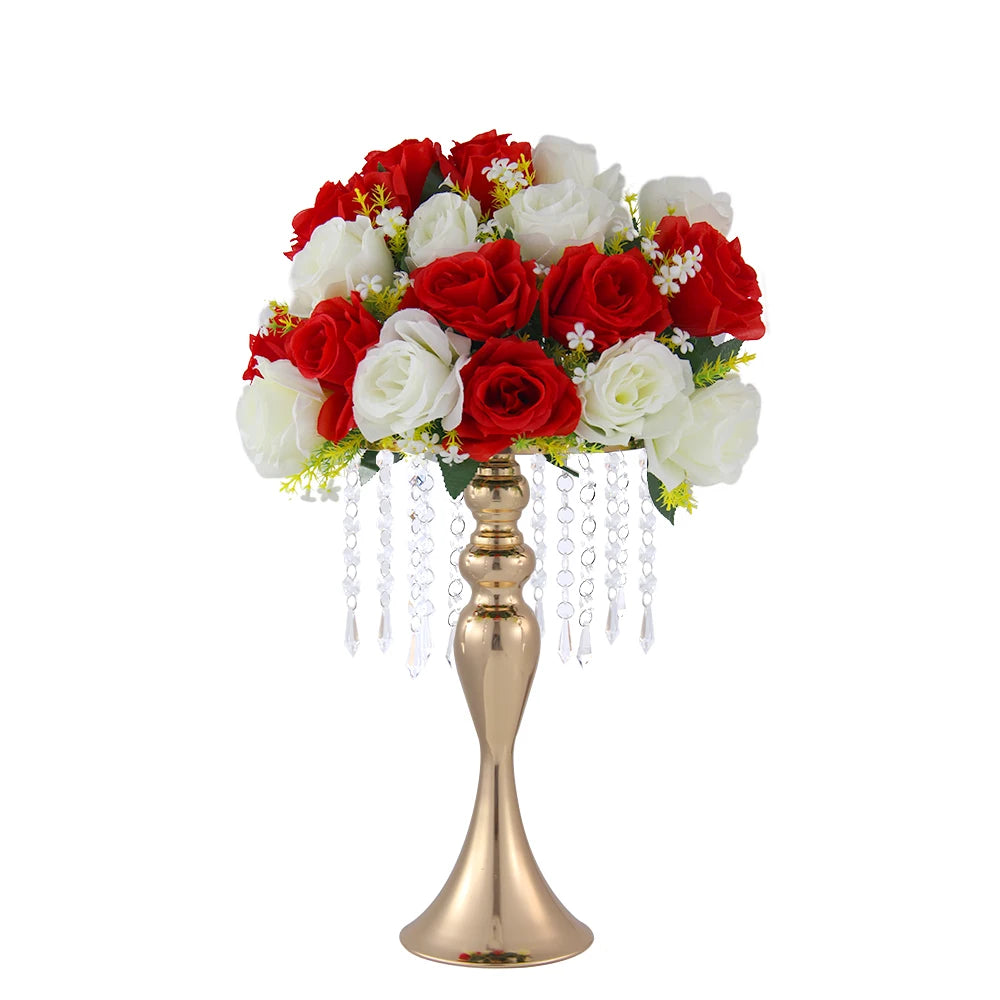 4 Pcs Gold Metal Trumpet Vases Wedding Centerpieces