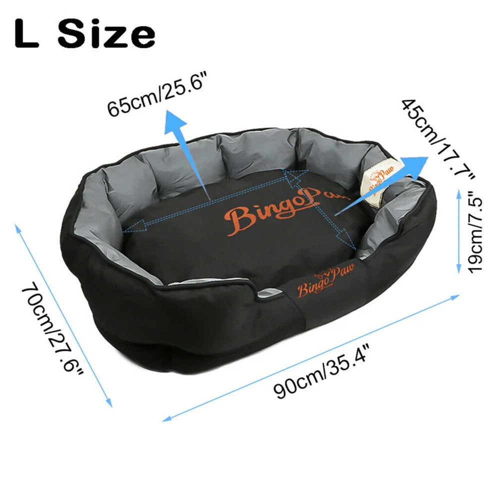Borwart Orthopedic Waterproof Dog Bed With Removable Cover