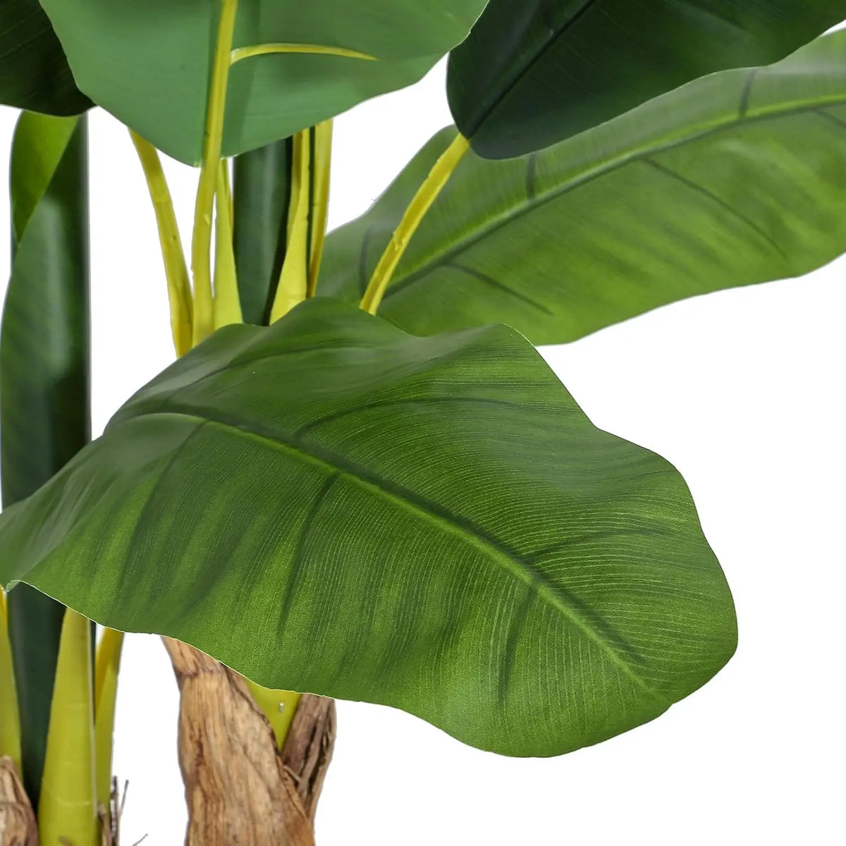 HmmiFt 5Ft Artificial Banana Tree In Grey Planter