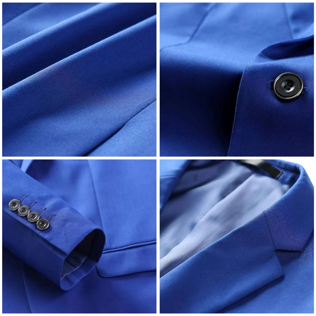 Men's Business Suit Set With Jacket And Trousers
