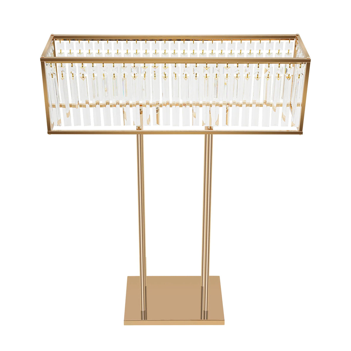 Bymaocar Crystal Flower Stand Iron Frame With Stable Holder