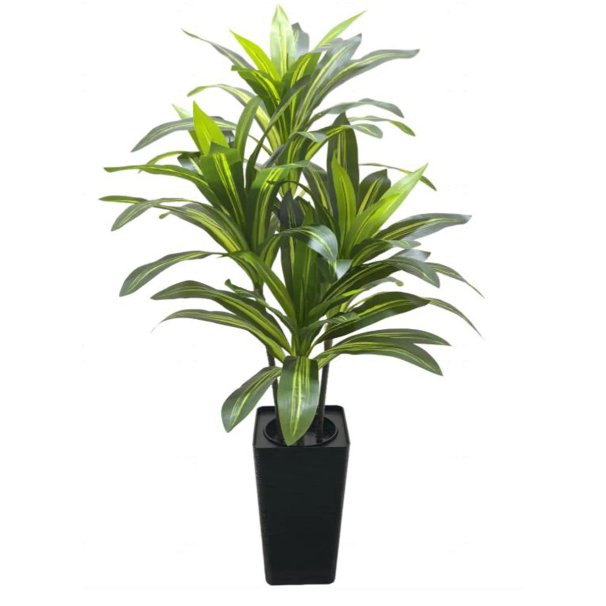 Himiss 120cm Artificial Dracaena Tree With Tall Planter Indoor Floor Decor